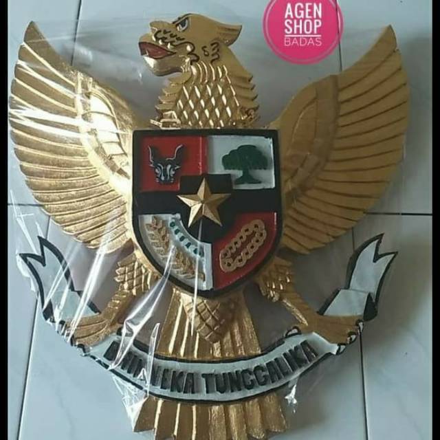 LAMBANG NEGARA NKRI GARUDA PANCASILA UKIR ASLI ASLI