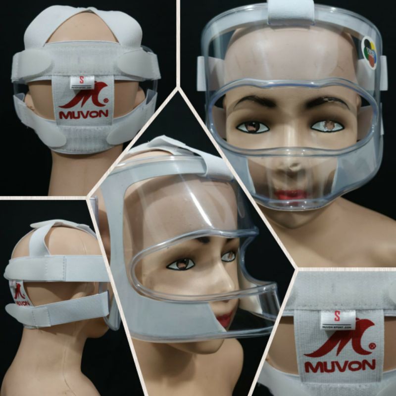 (MVN) Original Face Masker Muvon // Pelindung Kepala Atlet// Peralatan Karate