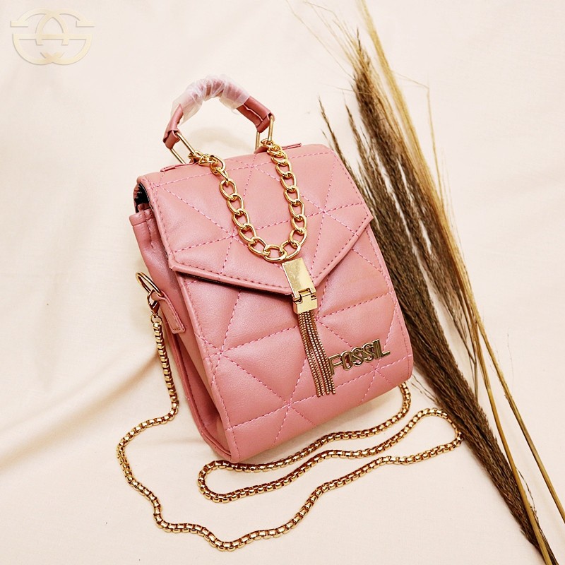 Tas Selempang BoBo Bordir Segi Hp 6728 SlingBag HandPhone Terbaru Grosir Murah Fashion Korea Andin THR