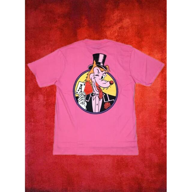 KAOS STUSSY MAGICIAN WOLF PINK PREMIUM HIGH QUALITY HYPEBEAST