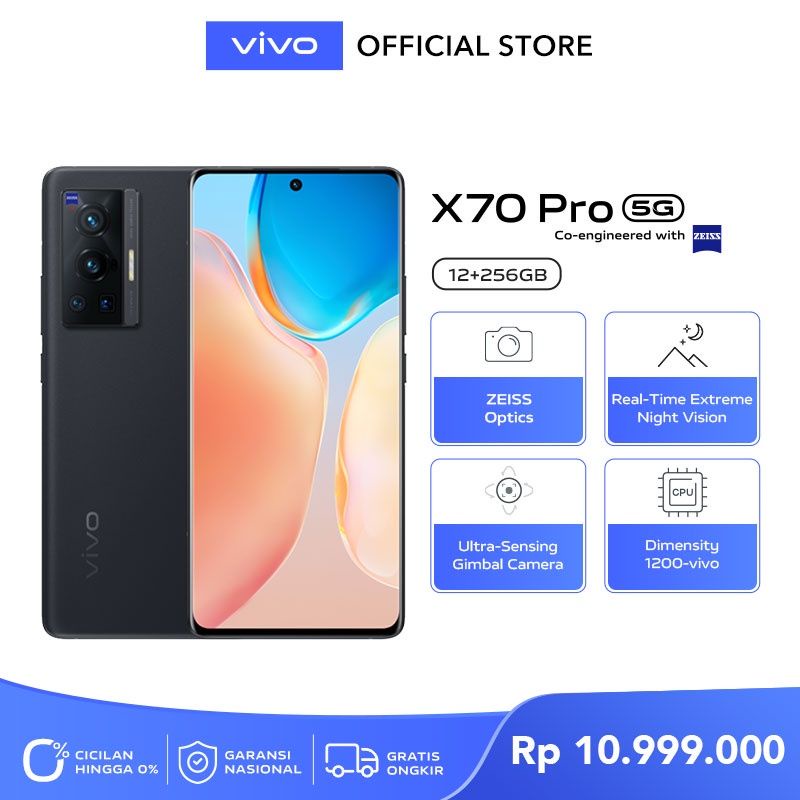 HP VIVO X70 PRO X70PRO RAM 12GB + 4GB NETWORK JARINGAN 5G EXTENDED RAM 12+4/256 ROM 256GB 12 256 GAR