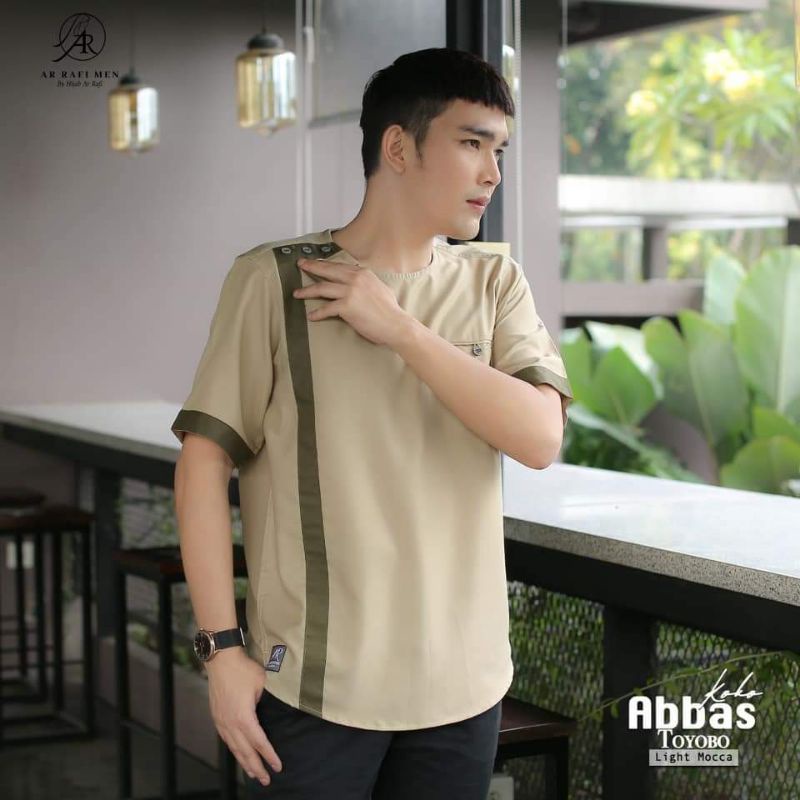 KOKO ABBAS ARRAFI✓KOKO PRIA DEWASA✓LENGAN PENDEK✓TOYOBO✓