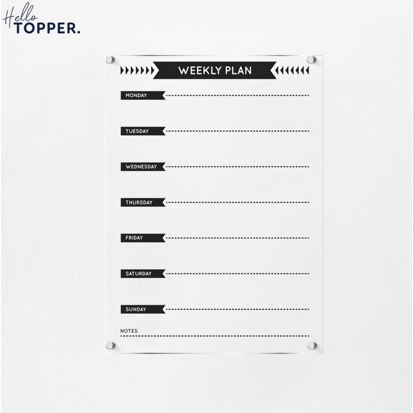 

Planner Harian Papan Jadwal Akrilik | Wall Planner | Schedule Board