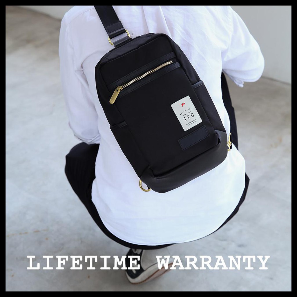 {BISA COD} SLING BAG TAS SLEMPANG. - TFG WATANABE 408 BLACK BERMUTU Kode 1113