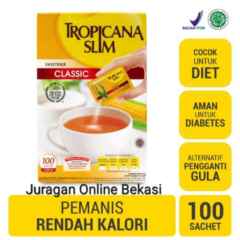 

Tropicanaslim Sweetener classic 100 sachet