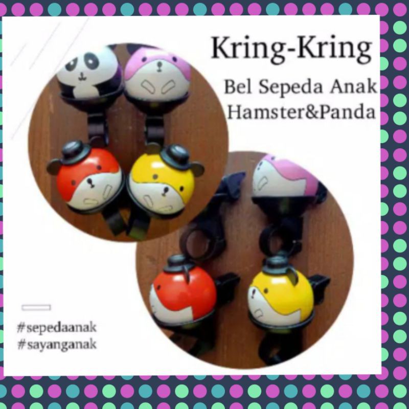 Bell ting kring panda hamster real pic Asli Awas Tiruan 100persen original