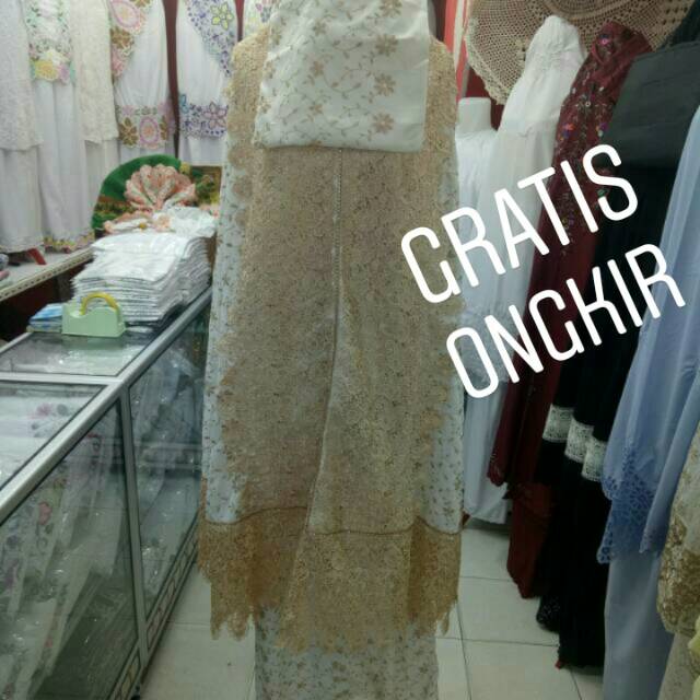 Mukena Prada  KD full renda keong