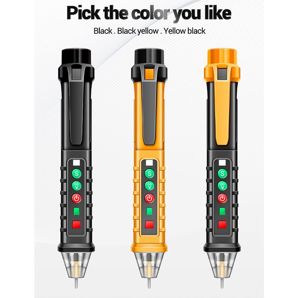 Solighter AC Voltage Detector Tester Multifungsi Infrared Tester Pen Pengukur Tegangan