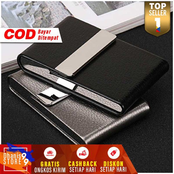 Kotak Bungkus Rokok Elegan Leather Cigarette Case Murah Tempat Penyimpanan Rokok