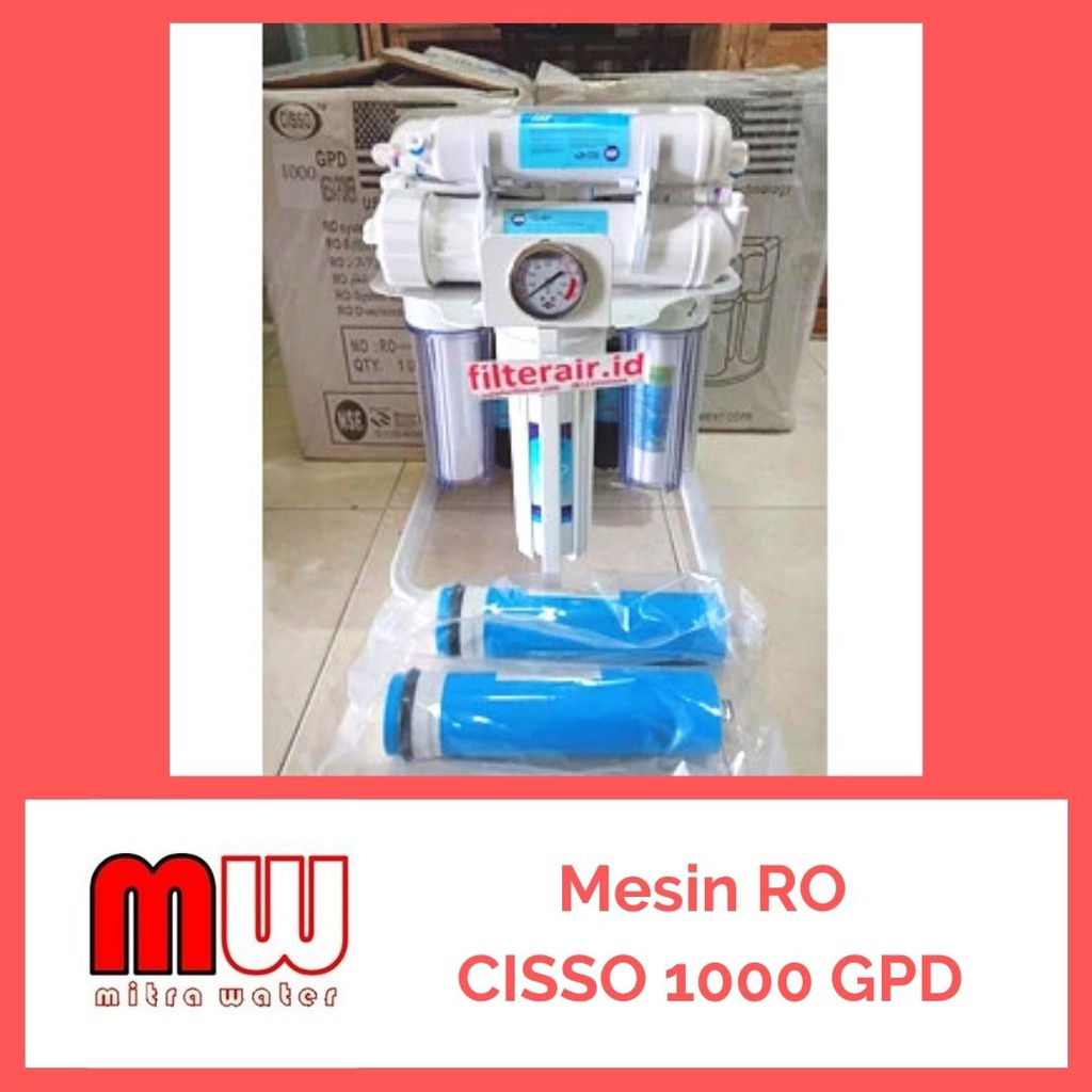 Mesin RO CISSO 1000 GPD-(BACA DESKRIPSI DULU SEBELUM CHECKOUT)