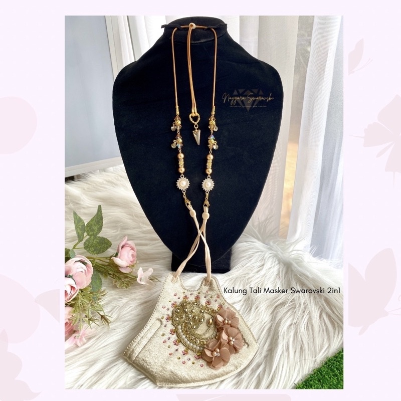 Kalung konektor masker swarovski austria