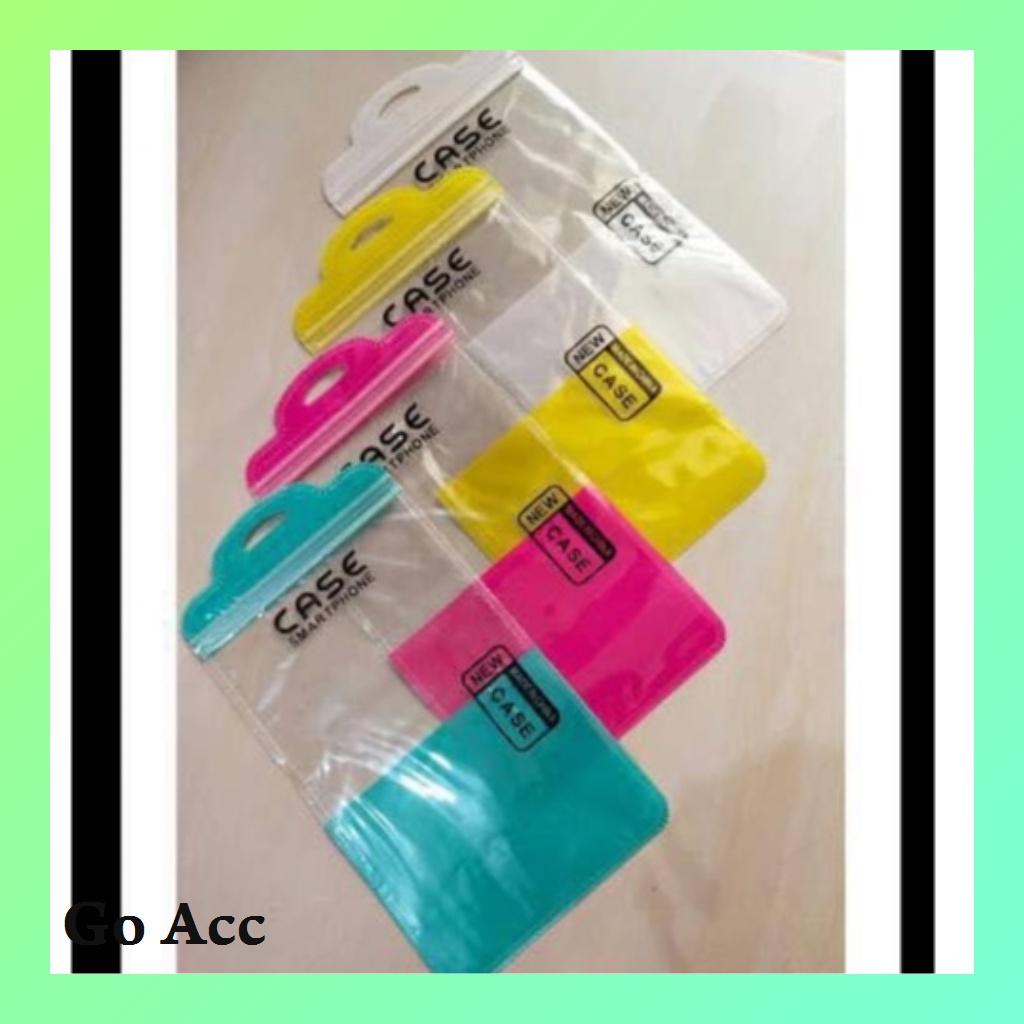 Plastik ZIP opp putih susu pack case hp Acc acsesoris transparan orange pack susu