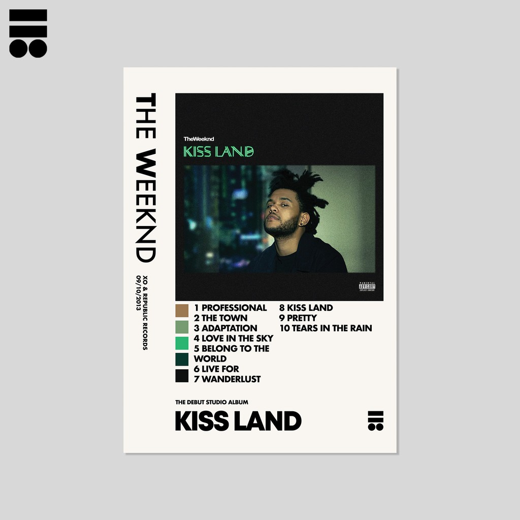 The Weeknd Kiss Land Poster Shopee Indonesia