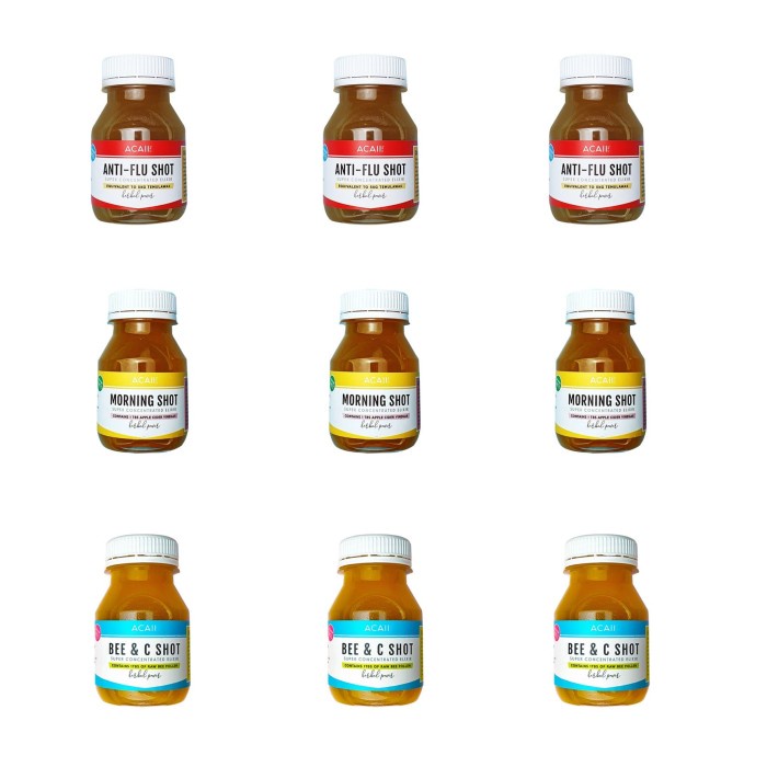 

(BISA COD) Acaii Tea 9-Shot Package (9x125ml)