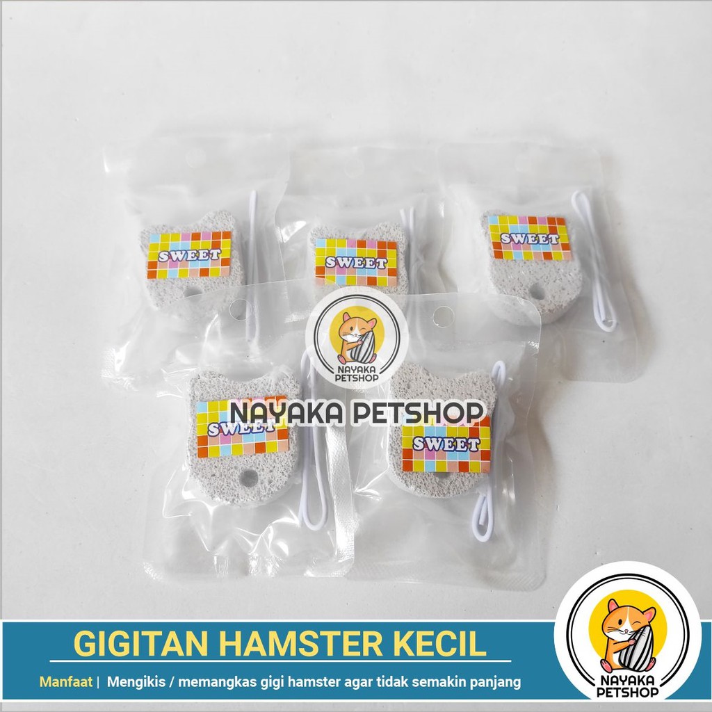 Gigitan Hamster Kecil Gnawing Stone Batu Mineral Asah Gigi Hamster Dental Care