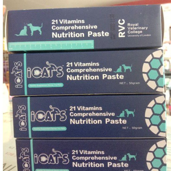 Icat's 21 Vitamins Comprehensive Nutrition Paste 50 gram Vitamin For Cat and Dog
