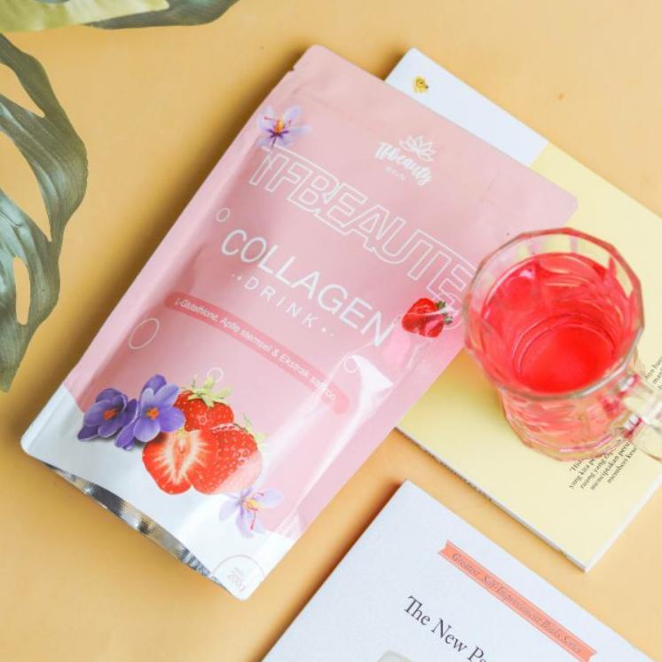 ✔ TF Beaute Drink by TF Beauty Minuman serbuk collagen TFBEAUTY WHITE ね