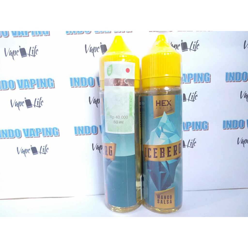 Iceberg by HEX Premium Liquid Minty Mango Salsa E Juice Vapor Vape Cukai