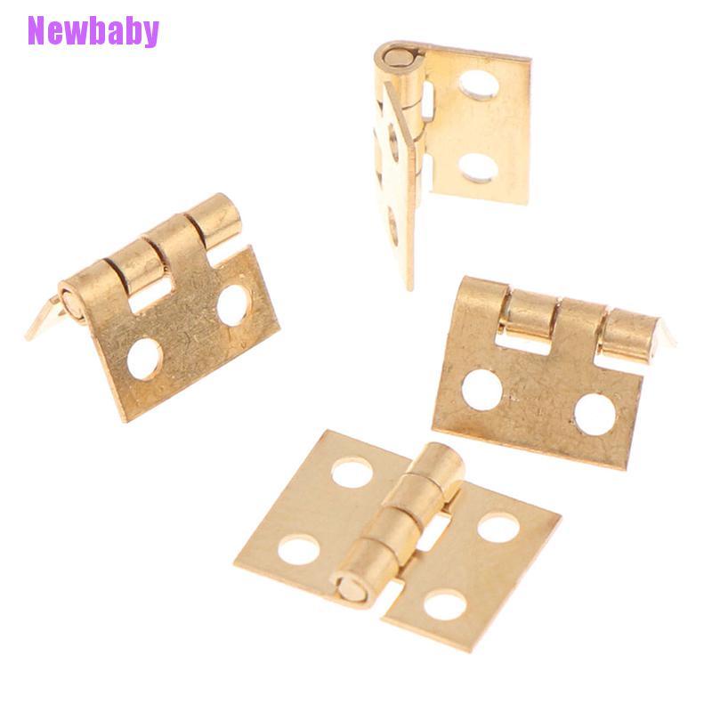 Newbaby Miniatur Engsel Metal + Sekrup Aksesoris Rumah Boneka 1: 12