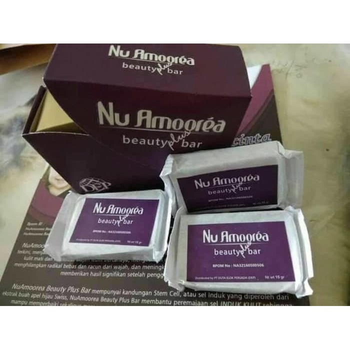 Sabun Nu Amoorea Beautyplus Bar Stemcell Original Asli Murah