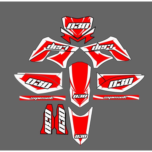 Decal Stiker klx/dtracker Costum suka suka laminating Glossy / doff