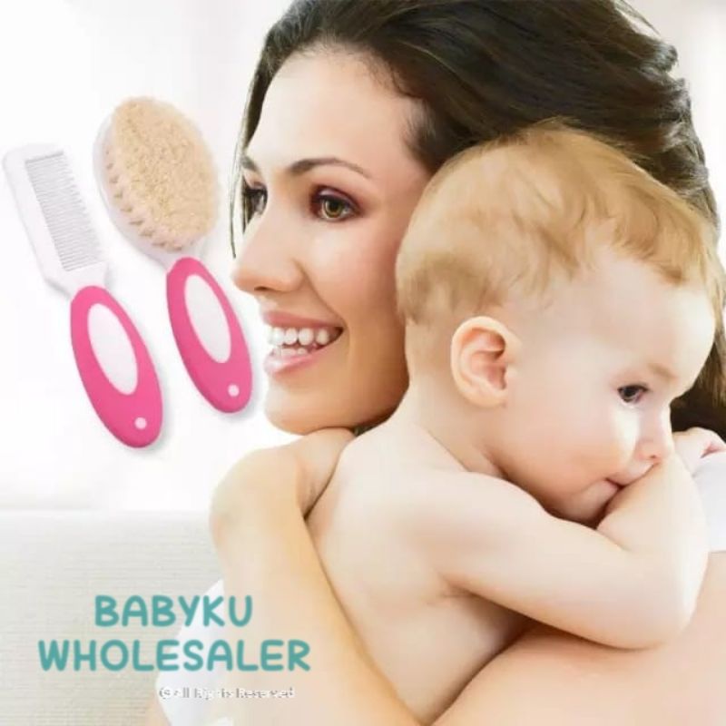 Baby kids brush comb / sisir sikat anak bayi / sisir bayi lembut 2in1