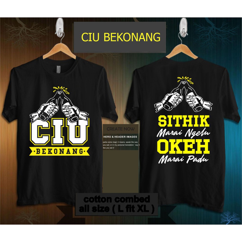 KAOS CIU BEKONANG / KAOS DISTRO / BAJU COWOK / TSHIRT PRIA / PAKAIAN PRIA