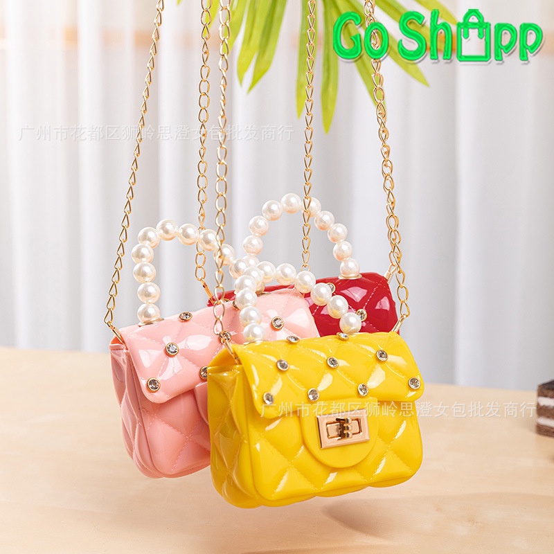 Tas Jelly Mini Diamond Import - Jelly Bag Mutiara Diamond - Jelly Bag Mini Fashion Korea [JL04]