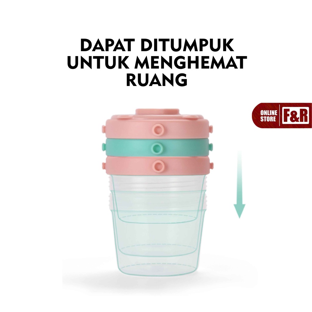 Baby Food Container Mpasi Wadah Tempat Penyimpanan Makanan Kaldu Mpasi Perlengkapan Mpasi BPA Free Food Grade