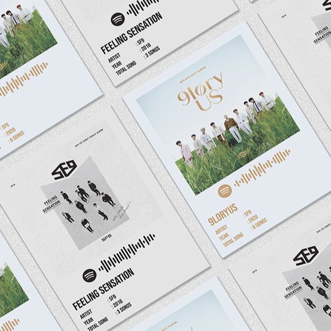 Kpop Spotify Poster A5 - SF9