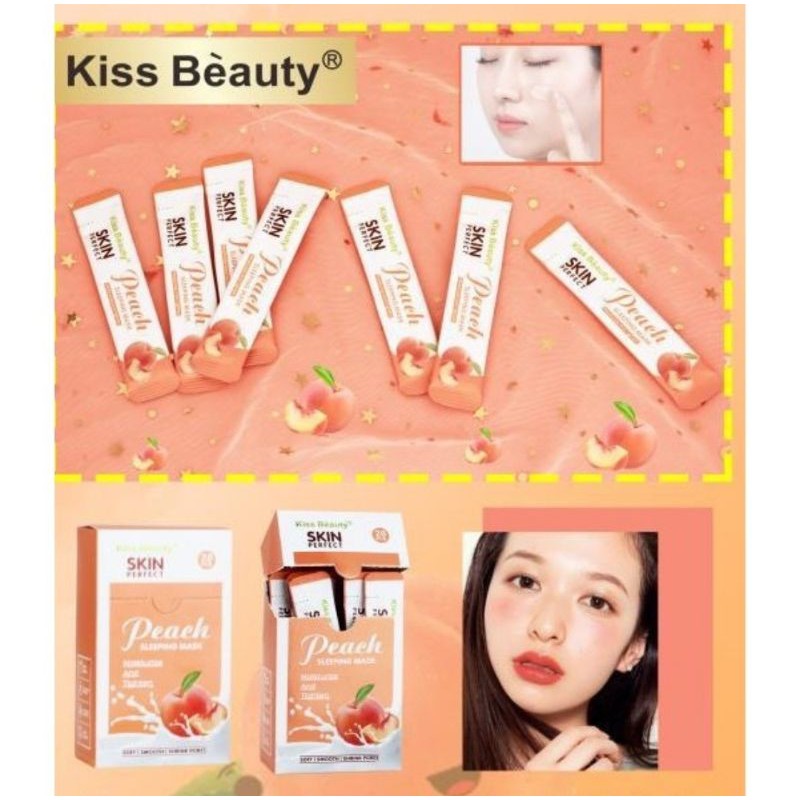 SACHETAN / PEACH SLEEPING MASK - Kiss Beauty Skin Perfect Peach Sleeping