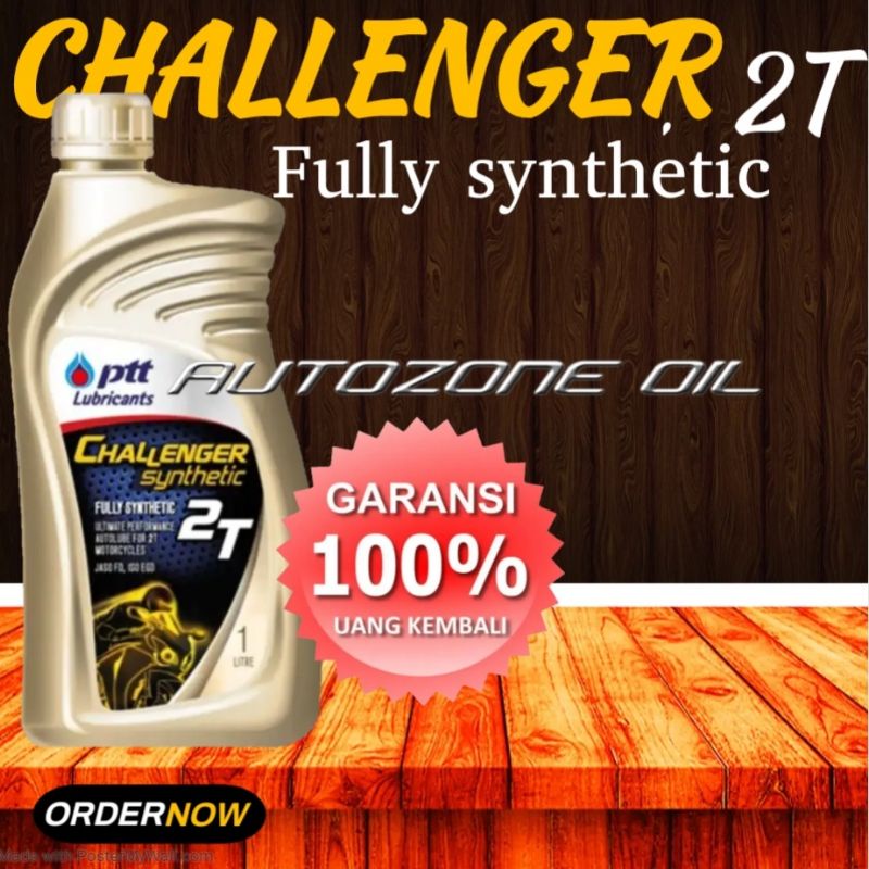 Oli samping ptt challenger full sintetik
