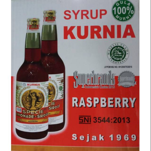 

Syrup Kurnia - sirup Kurnia Original 600 ml rasa raspberry - sirup Jadul raspberry / Sirup Pohon Pinang Lychee Sirup Leci - FREE Bubblewrap