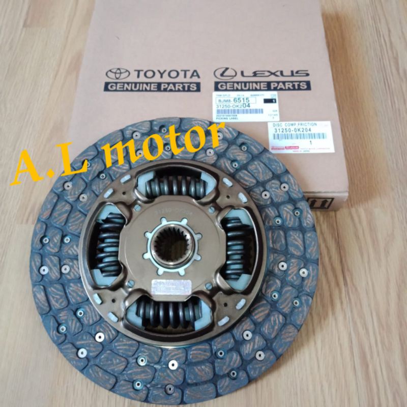 KAMPAS KOPLING CLUTCH DISK FORTUNER DIESEL HILUX 2.5 2KD DIESEL ORIGINAL