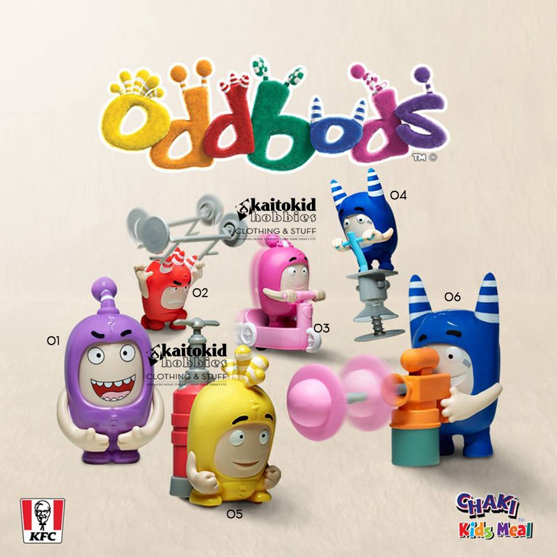 Mainan Lucu ODDBODS dari KFC Chaki Meals