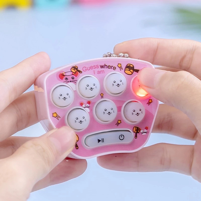 Creative Funny Children's Hand-held Learning Toys Game Machine / Mini Puzzle Hit Gophers Memory Training Game / Portable Educational Novelty Toys Stress Reliever Toys