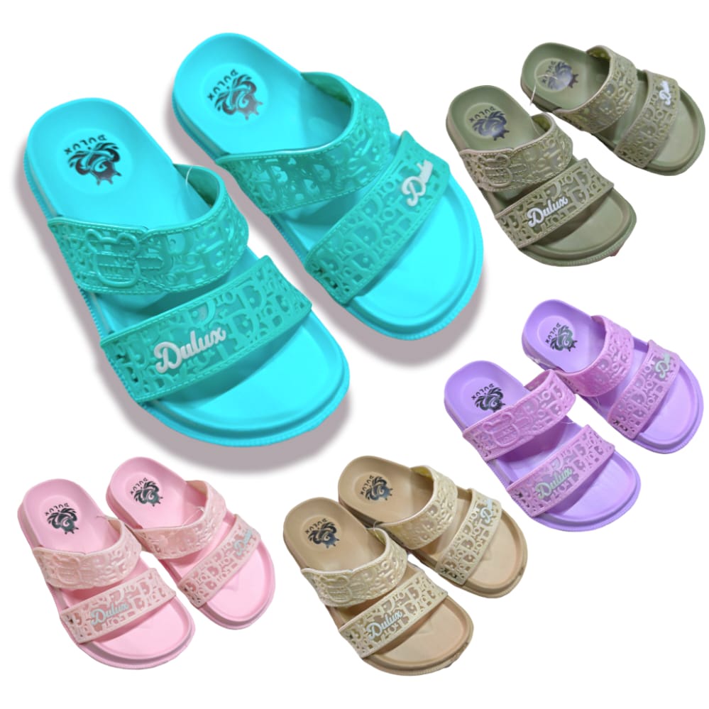 Dulux 359 D,C Sandal Slop Anak Wanita Dior Ban Dua Model Terbaru