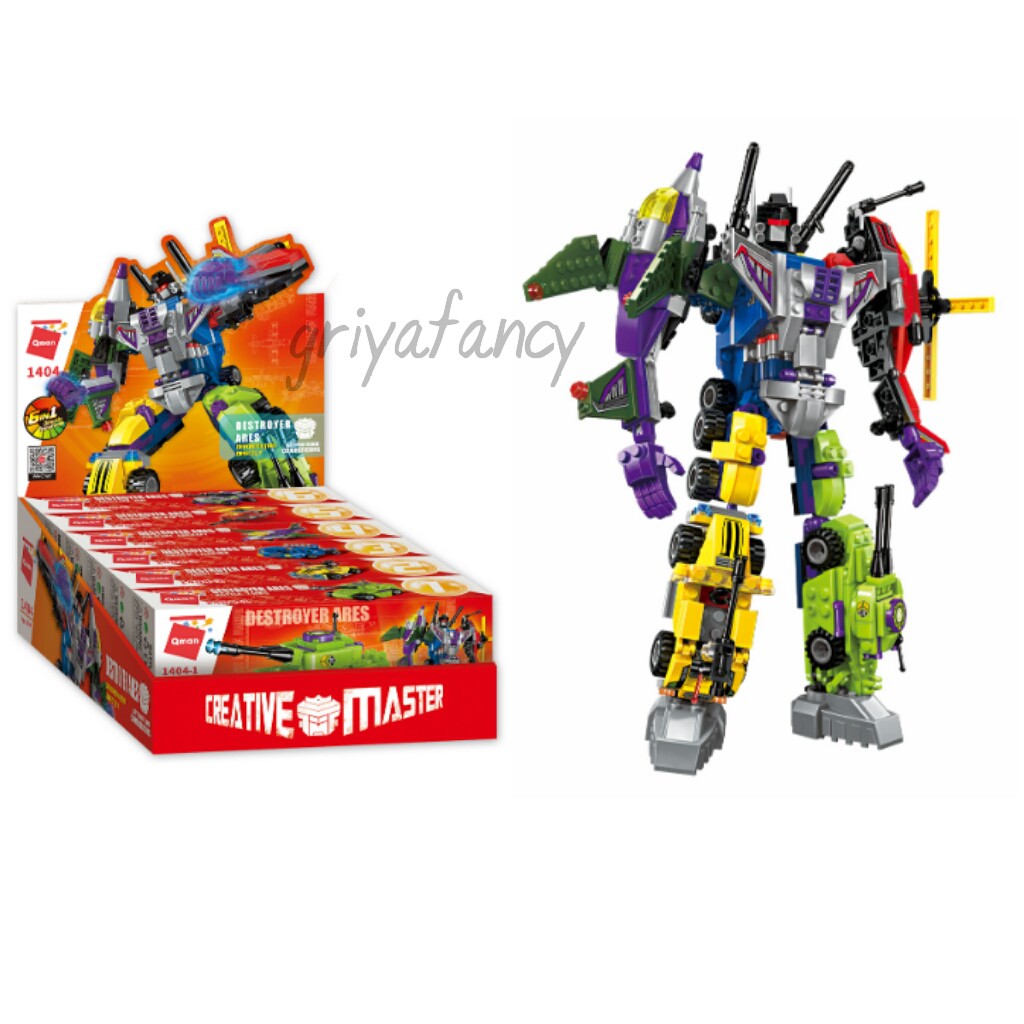 LEGO Robot QMAN Creative Master 6 in 1 seri 1404 Destroyer Ares 1SET