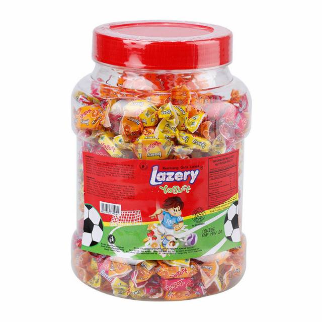 

Permen murah Lazery Yogurt Soft Candy Toples Isi 200 pcs kaya sugus