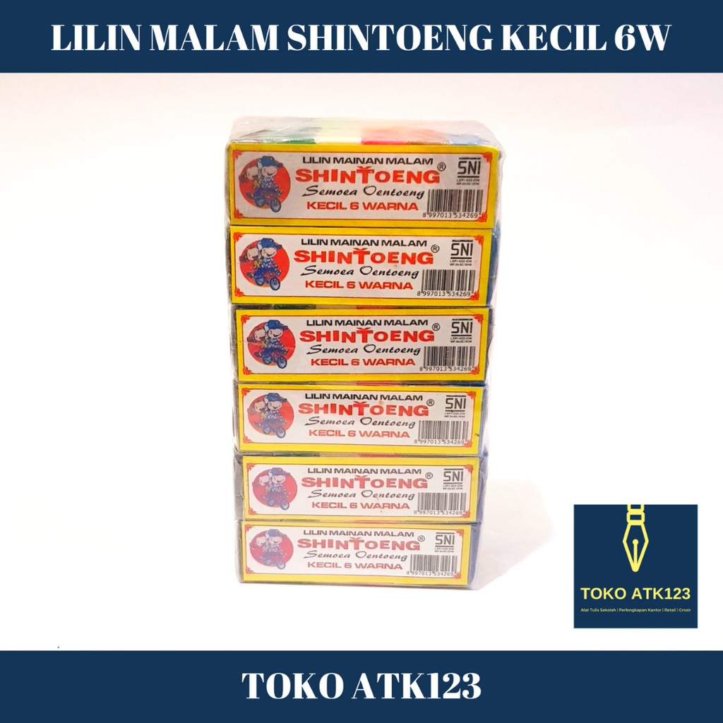 Lilin Malam Mainan / Plastisin Shintoeng Kecil 6 Warna