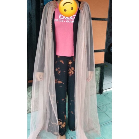 slayer bahu juntai/sayap pundak kebaya/selendang bahu pengantin