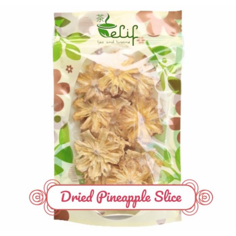 

ELIF FRUITS Dried Pineapple Slice Buah Nanas Iris Kering Dried Fruit