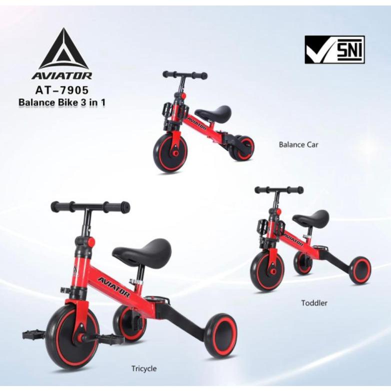 [[BISA COD]] Sepeda Keseimbangan Pacific LMX-805C AVIATOR AT-7905 Tricycle Anak Lipat Balance Bike P