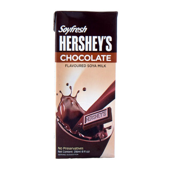 

SoyFresh Hershey's Chocolate Flavored Soya Milk 236 ml | susu kedelai