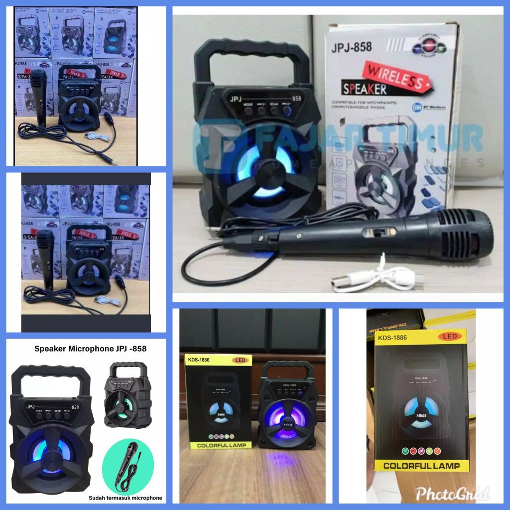 SPEAKER BLUETOOTH KTS-1886 + MIC / JPJ-858 MIC BEST PRODUK