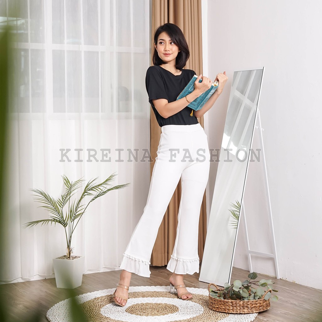 Celana Cutbray Scuba Import Cutbray Office Pant Bawahan Casual | Kireina Fashion