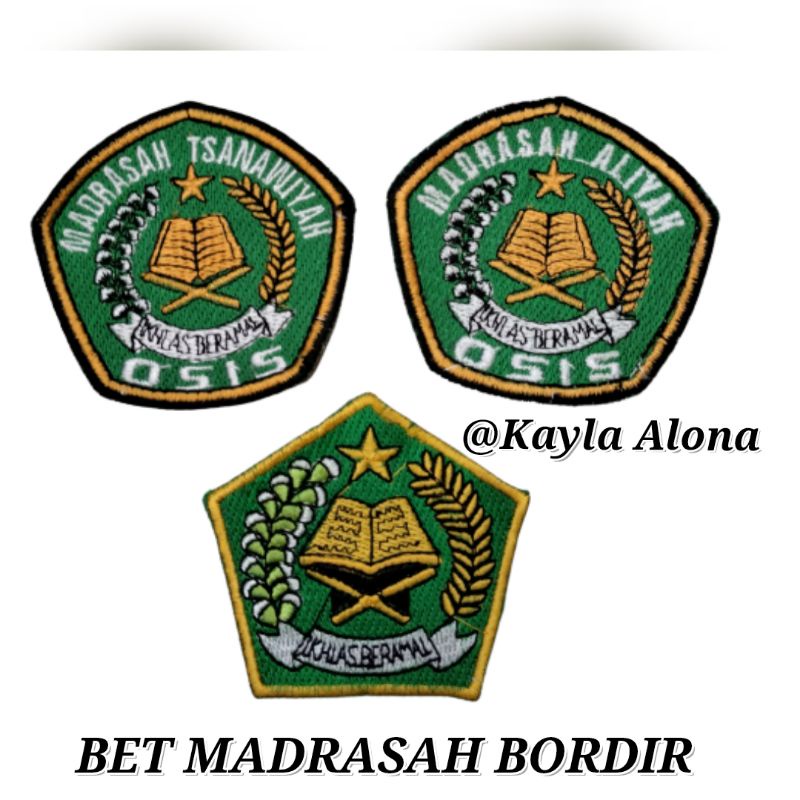 Bet/Badge LOGO MADRASAH ( BORDIR)