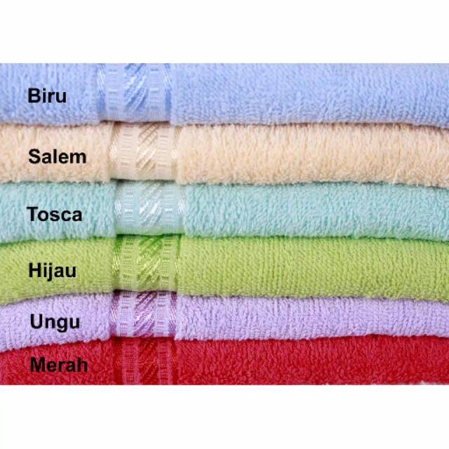 Handuk Muka Merah Putih Polos 30x70cm Handuk Kecil Sport Olahraga