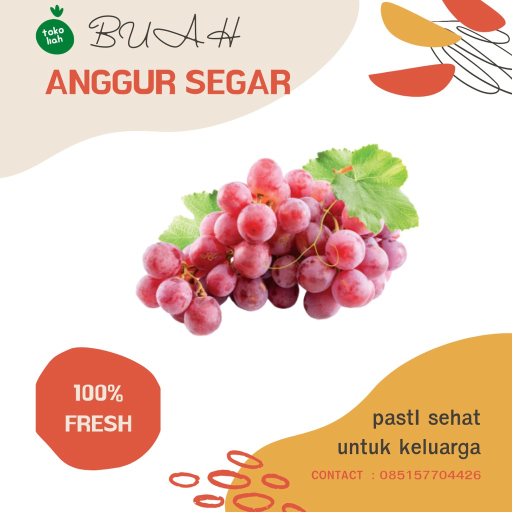 

BUAH ANGGUR SEGAR ANGGUR MERAH FRESH GRAPE BUAH SEGAR ANGGUR MERAH RED GLOBE