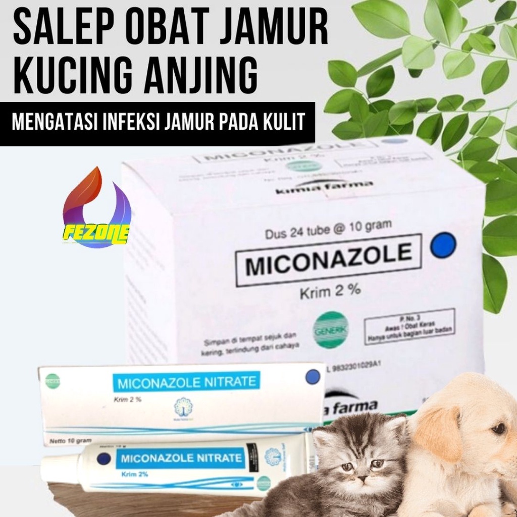 Salep Obat Jamur Kucing Anjing Obat Hewan Gatal Kurap Infeksi Penyakit Kulit FEZONE